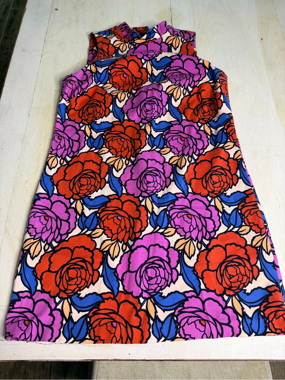 ASOS Pink and Blue Floral Fabric Tag Detail